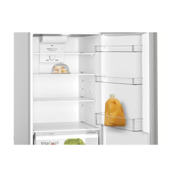 Bosch Free Standing Fridge-485 Liters KDN55NL2E8-Stainless Steel - Image 3