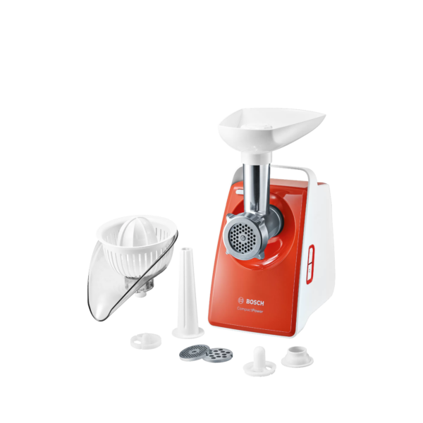 Bosch Meat mincer CompactPower 1600 W White/Orange - MFW3630I