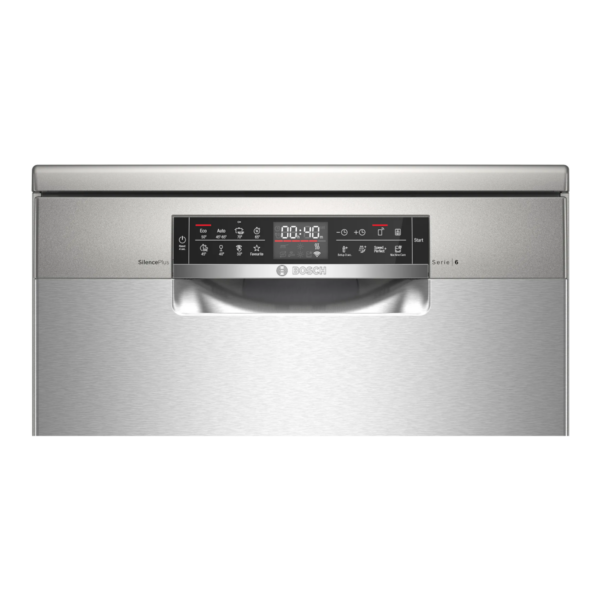 Bosch Free-Standing Dishwasher 13P SMS6EAI80T-Silver Inox - Image 4