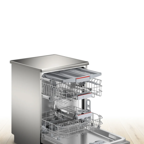 Bosch Series 4 free-standing dishwasher 60 cm SMS4EMI60V silver inox - Image 2