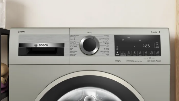 Bosch Serie 6, compact washer, 10 kg, silver inox, 1400 rpm, i-DOS WGA254AXEG - Image 4