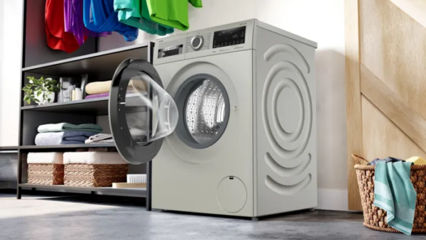 Bosch Serie 6, compact washer, 10 kg, silver inox, 1400 rpm, i-DOS WGA254AXEG - Image 2