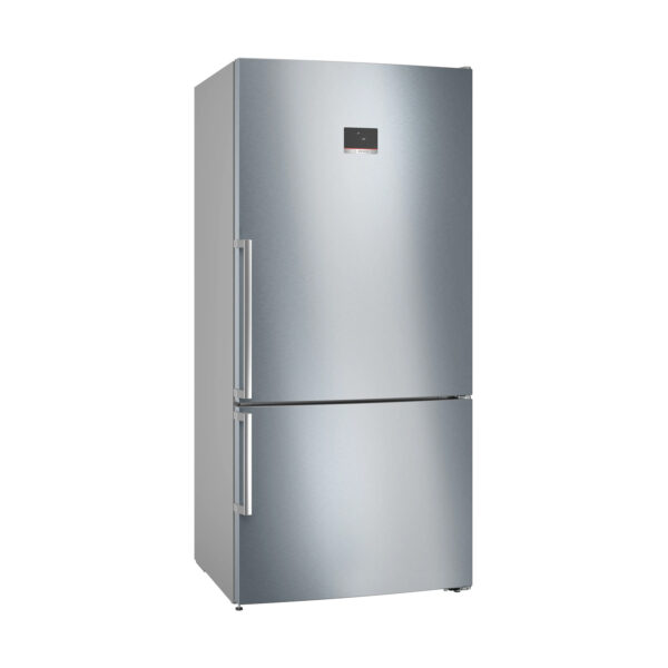 Bosch Series 6 free-standing fridge-freezer with freezer at bottom 186 x 86 cm Stainless steel (with anti-fingerprint) KGN86CI3E8