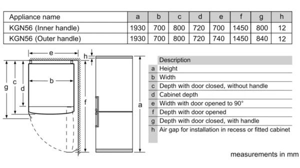 Bosch Serie 4, 193 x 70 cm, Black stainless steel - Image 7