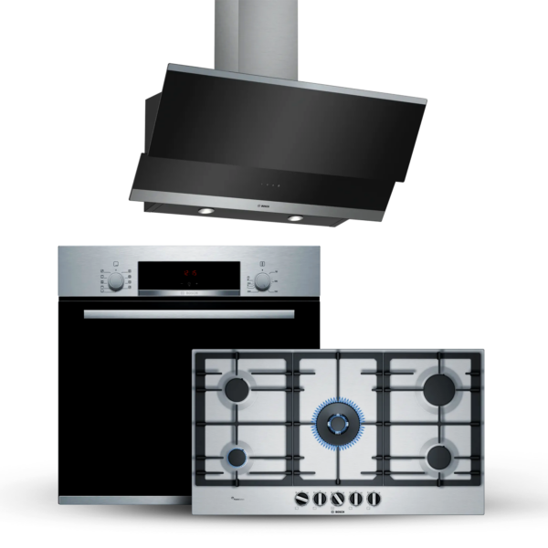 Series 6 Gas hob 90 cm Stainless steel,Series 6 Gas hob 90 cm Stainless steel and Elecric Oven 60 x 60 cm